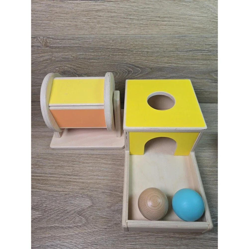 Lovevery  Spinning Rainbow Color Wheel & Ball Drop Montessori Toy Lot